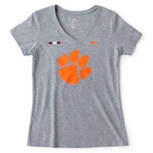 Nike Clemson Tigers Gray Graphic Tee | Size M | Athletic Fit